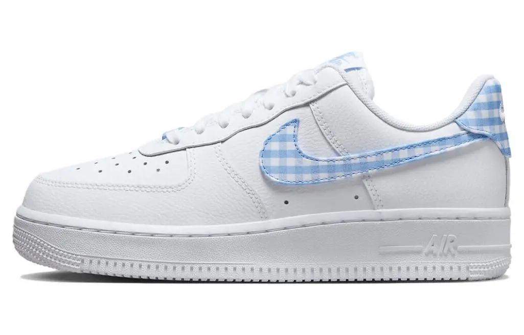 Nike Air Force 1 Low '07 Essential White University Blue Gingham Women's