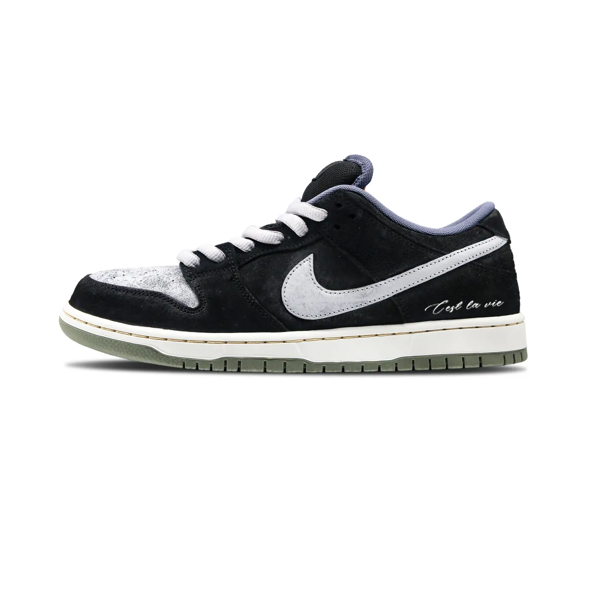 Nike Dunk SB Star Trek2.0 Abrasion Resistant Low top Skateboard Shoes Unisex Black Gray