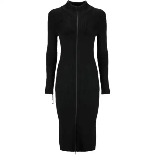 【Previous Season】zip-up knitted midi dress