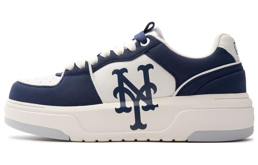 MLB Chunky Liner Slip Resistant Abrasion Resistant Low top Skateboard Shoes Unisex White Blue
