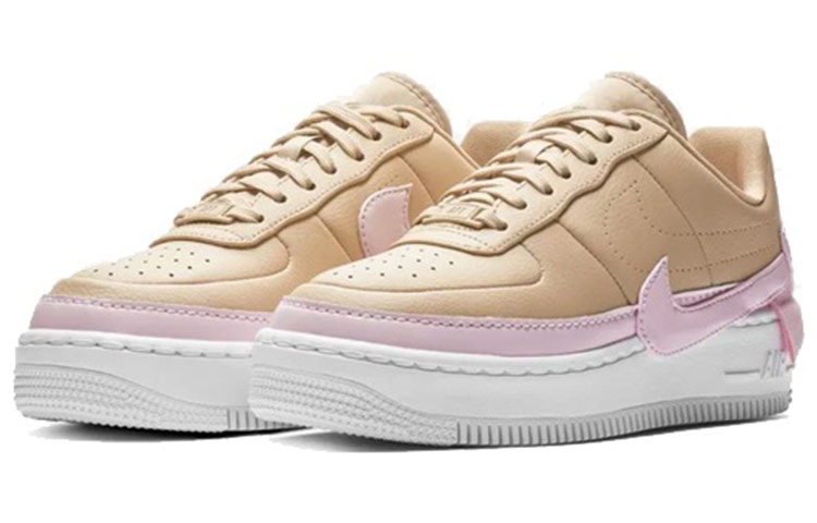 Женские кеды Nike Air Force 1 OG (нежно-розовые) — Коричневый / розовый / белый — фото 3