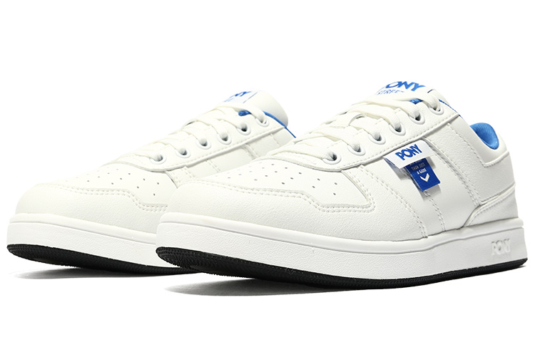 Pony CITY WINGS Cushioning Slip Resistant Low top Skateboard Shoes Unisex White