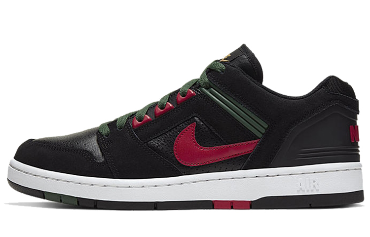 Кеды Nike Air Force 2 Low (черно-красно-зеленый)
