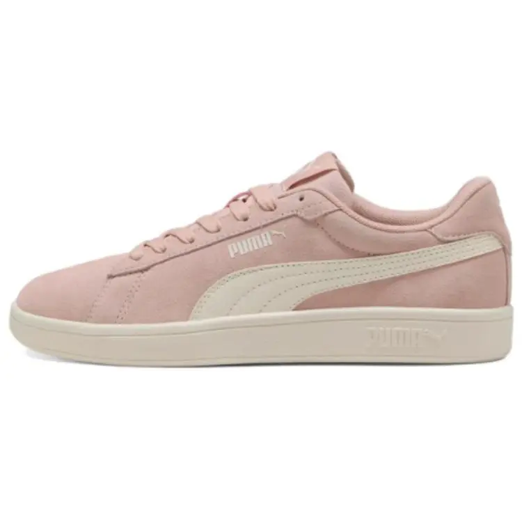 PUMA Smash Split Cow Leather, Artificial Leather Abrasion Resistant Low top Skateboard Shoes Unisex Pink