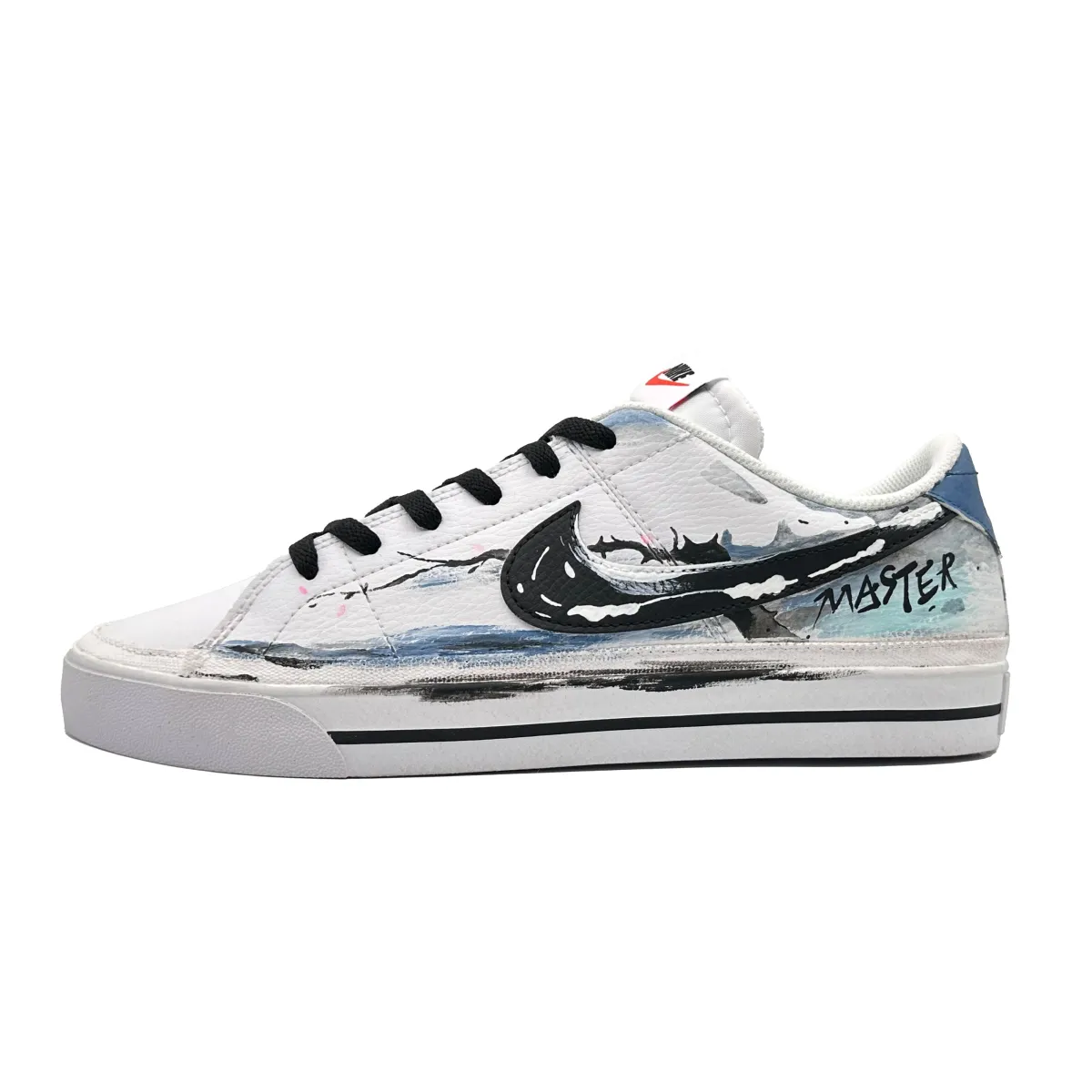Nike Court Legacy Blue And White Ink Low top Skateboard Shoes Unisex Teal