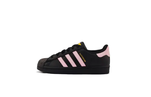 Adidas Originals SUPERSTAR Slip Resistant Low top Skateboard Shoes Unisex Black Pink