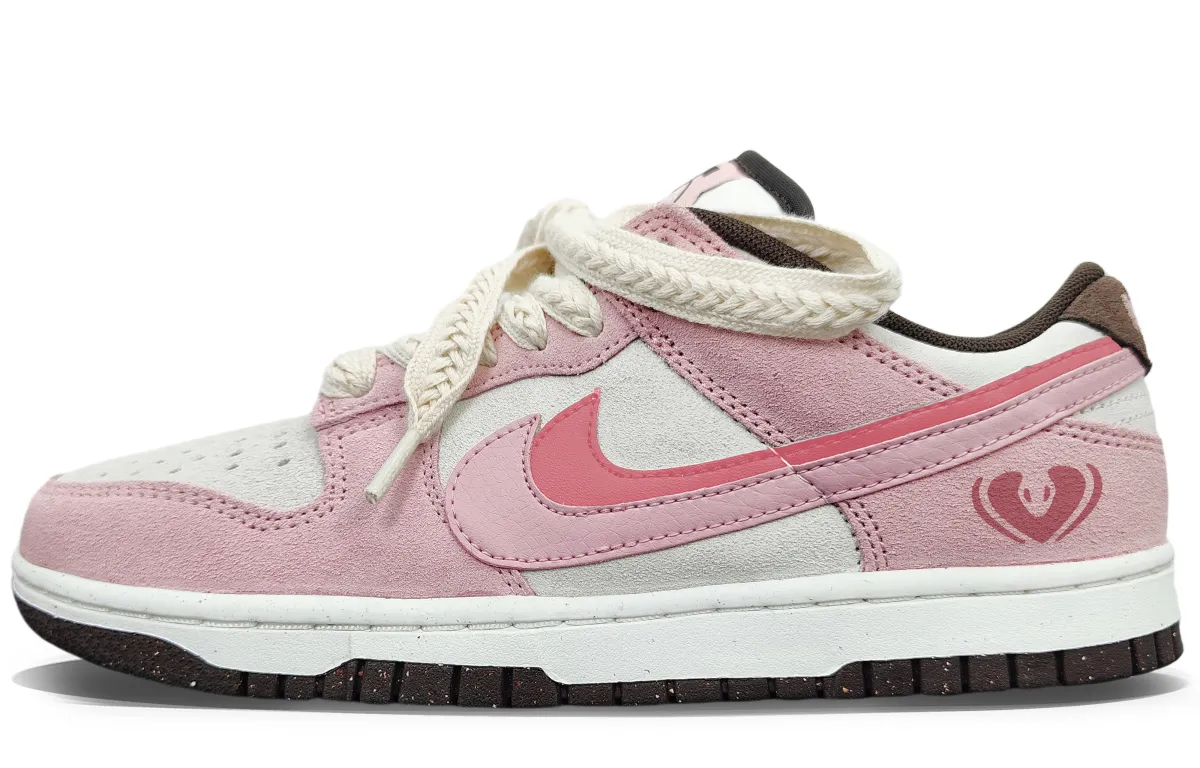 Nike Dunk Slip Resistant Abrasion Resistant Low top Skateboard Shoes Unisex Pink