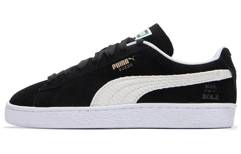 PUMA Suede Forever Dance Wear resistant And Lightweight Low top Skateboard Shoes Unisex Black