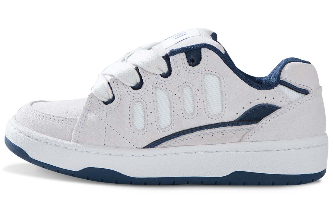 Ollieskate Cold Cemented Puffy Shoes Color Block Slip Resistant Cushioning Abrasion Resistant Low top Skateboard Shoes