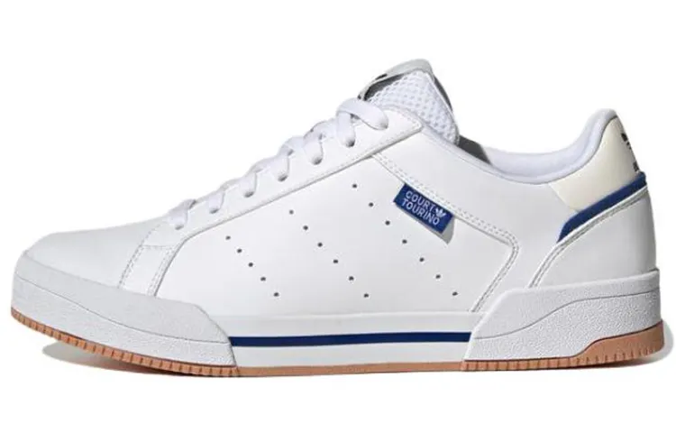 Adidas Originals Court Tourino Synthetic Leather, Cow Leather Casual Slip Resistant Abrasion Resistant Low top