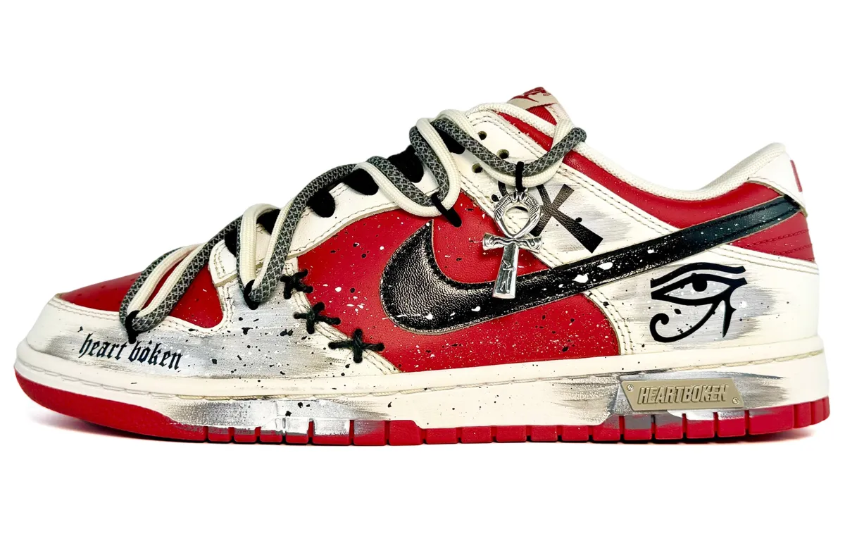 Nike Dunk Low top Skateboard Shoes Men's Red