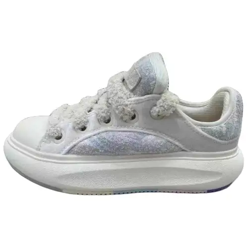 Li Ning Yun You C4D Low top Skateboard Shoes Women's Beige Blue Purple