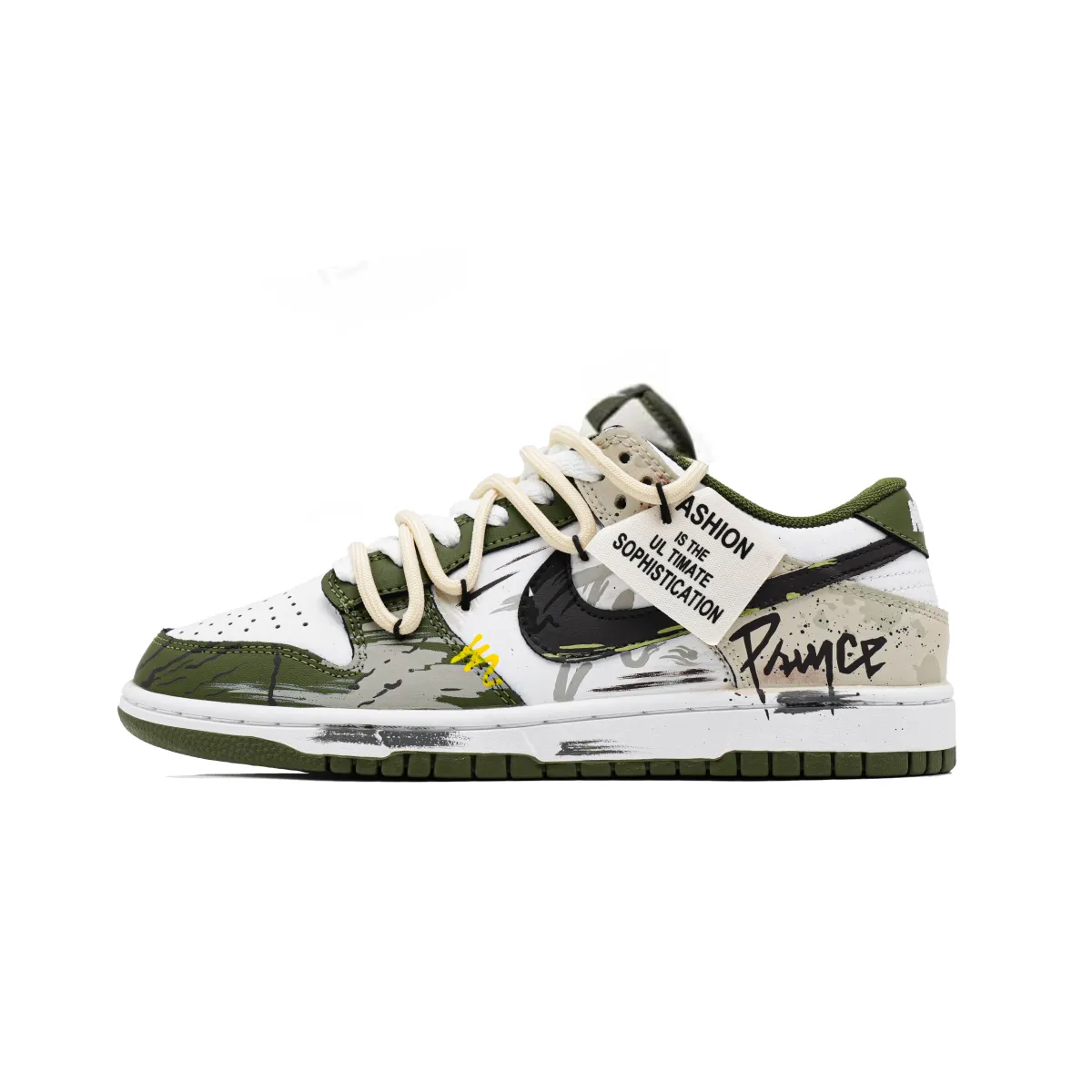 Nike Dunk No Man's Land Cushioning Abrasion Resistant Cushioning, Wear Resistant Low top Skateboard Shoes Unisex Khaki