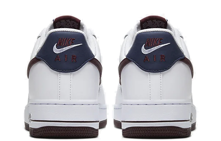 Мужские кроссовки Nike Air Force 1 07 LV8 (бело-коричневые) — 栗色 — фото 4