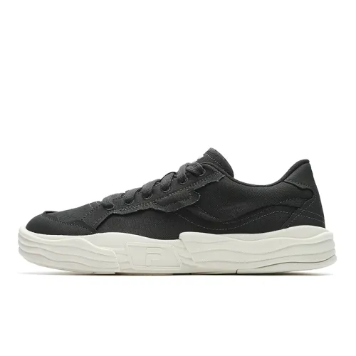 FILA FUSION POP 2 Abrasion Resistant Low top Skateboard Shoes Men's Lost Black