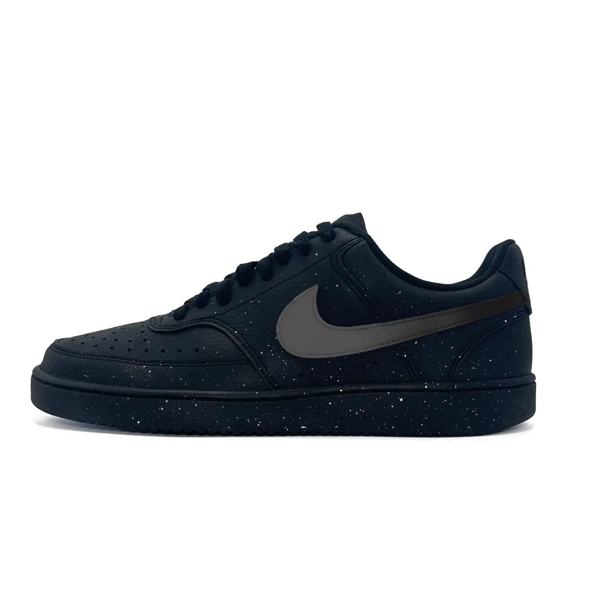 Nike Court Vision Low Slip Resistant Abrasion Resistant Low top Skateboard Shoes Unisex Black Gray