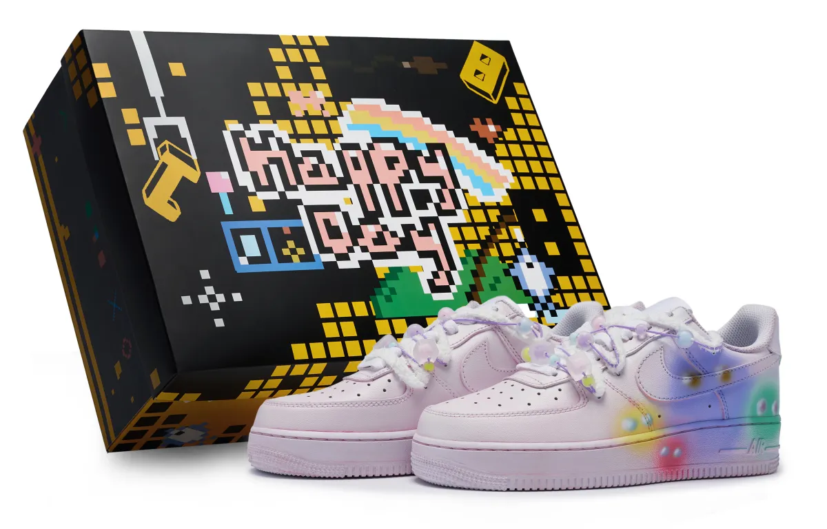 Nike Air Force 1 07 811 Manufacturing, Strawberry Gummies, Special Shoe Box Slip Resistant Abrasion Resistant Low top