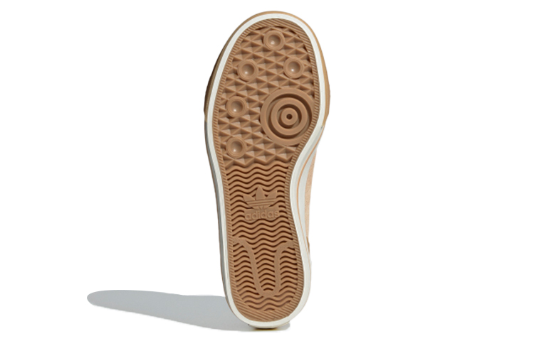 Женские кеды adidas originals NIZZA Hi DL (розово-коричневые) — фото 6