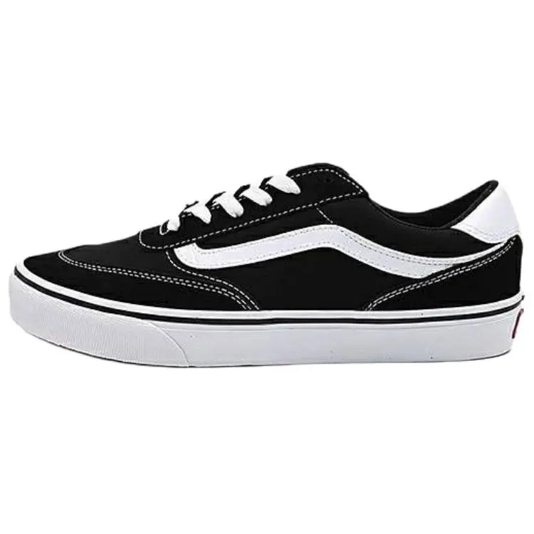 Vans Brooklyn LS Abrasion Resistant Low top Skateboard Shoes Men's Black