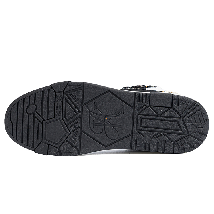 KAALIXTO Unchained Riderz 'Blackness' Star Shoes Breathable Mid top Skateboard Shoes Unisex Black