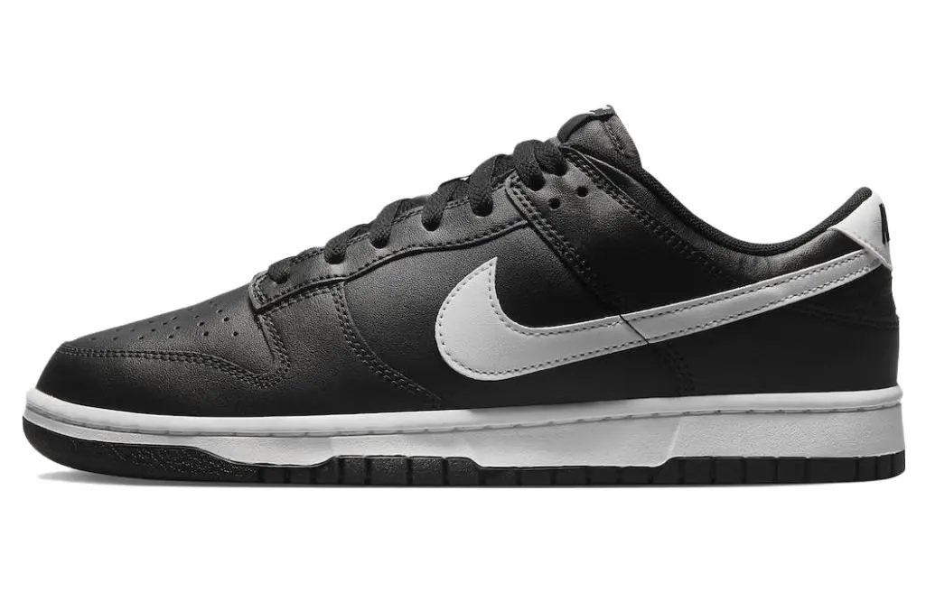 Nike Dunk Leather Low top Skateboard Shoes Men's Black
