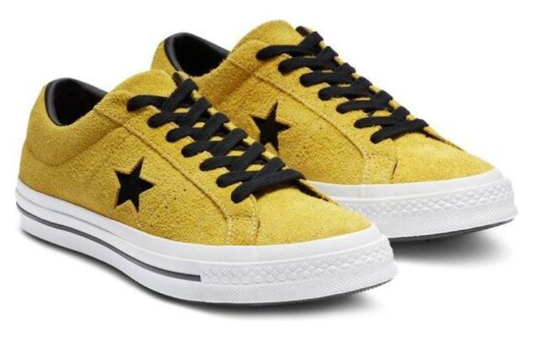 Кеды Converse One Star Premium Suede (желтые) — фото 4