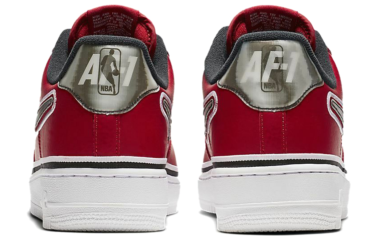Кеды Nike Air Force 1 (красно-белый) — Красный / белый — фото 5