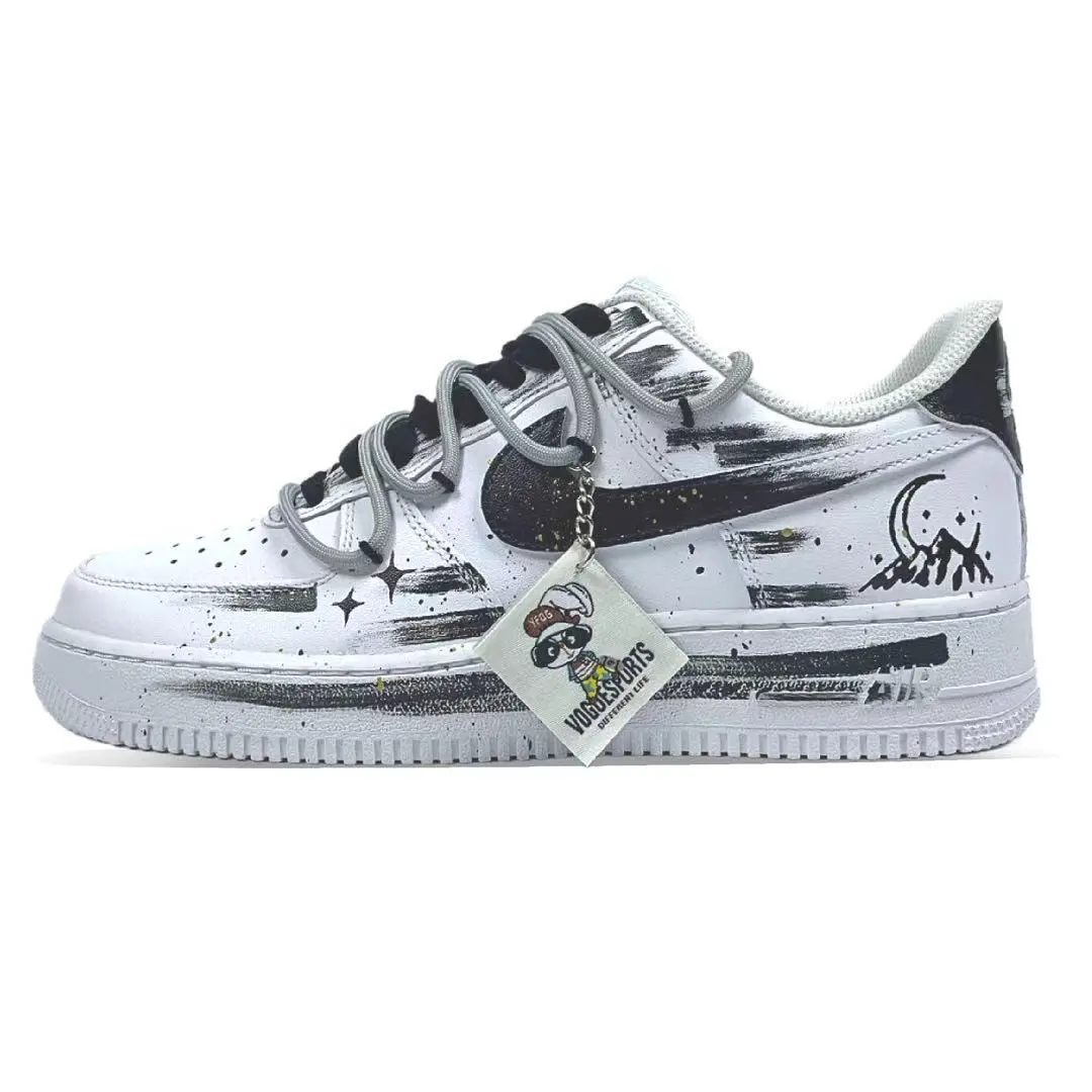 Nike Air Force 1 Mountain Moon Brush Leather Abrasion Resistant Abrasion Resistant Low top Skateboard Shoes Men's