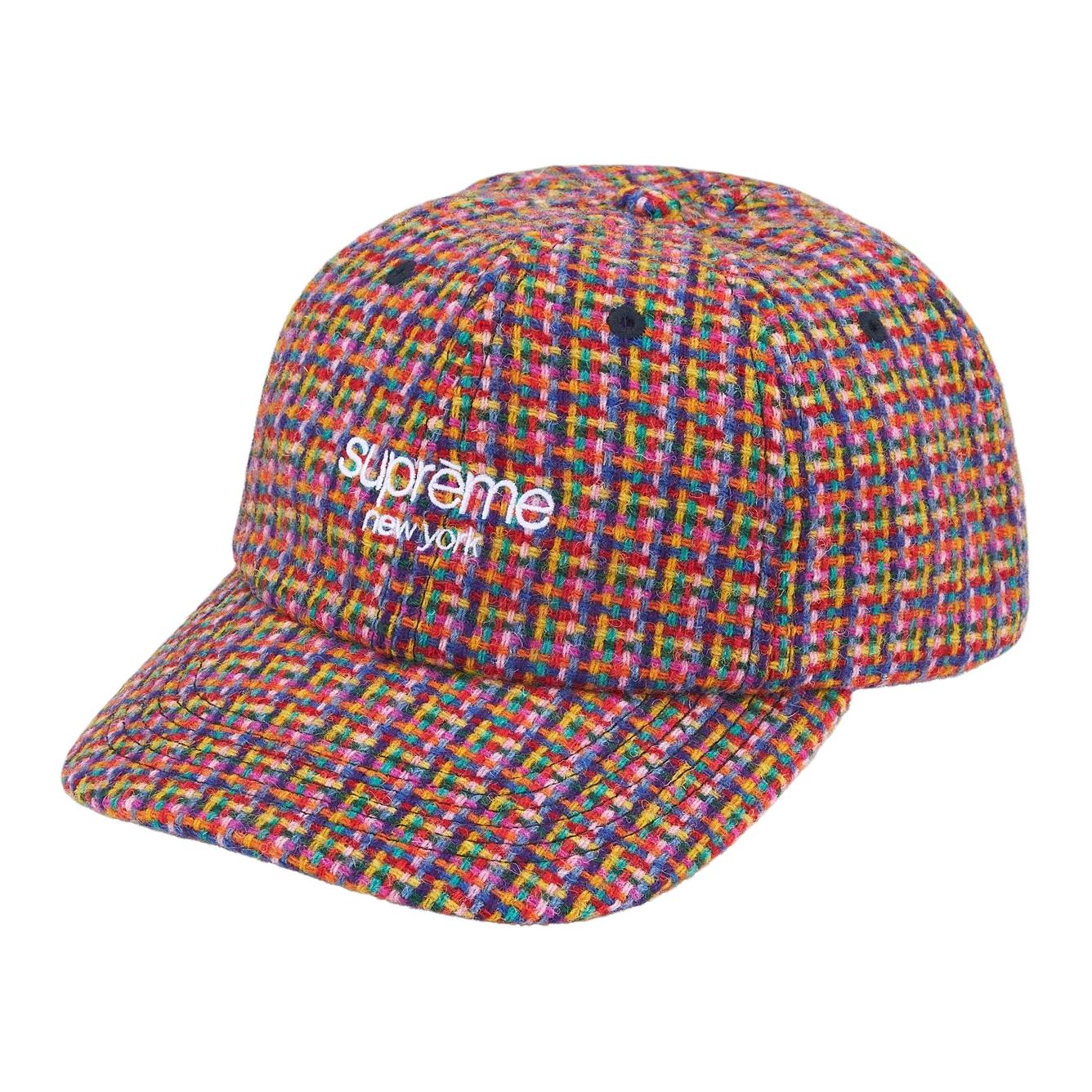Кепка Supreme Supreme FW25 WEEK 15 Harris Tweed® 6-Panel (красно-желто-черная)