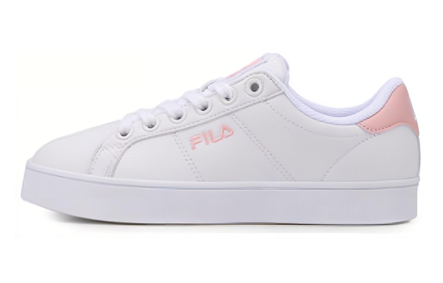 FILA Court Deluxe Cushioning, Wear Resistant Low top Skateboard Shoes Women's White