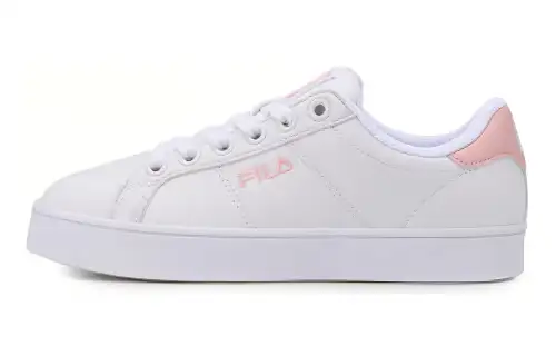 FILA Court Deluxe Cushioning, Wear Resistant Low top Skateboard Shoes Women's White