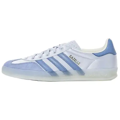 Adidas Originals GAZELLE INDOOR Soft And Comfortable Abrasion Resistant Low top Skateboard Shoes Women's Blue