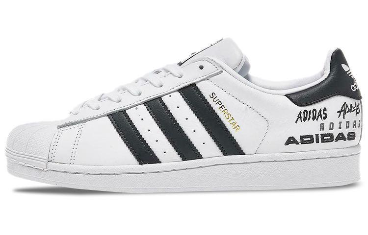 Женские кеды adidas originals Superstar (черно-белые) — фото 1