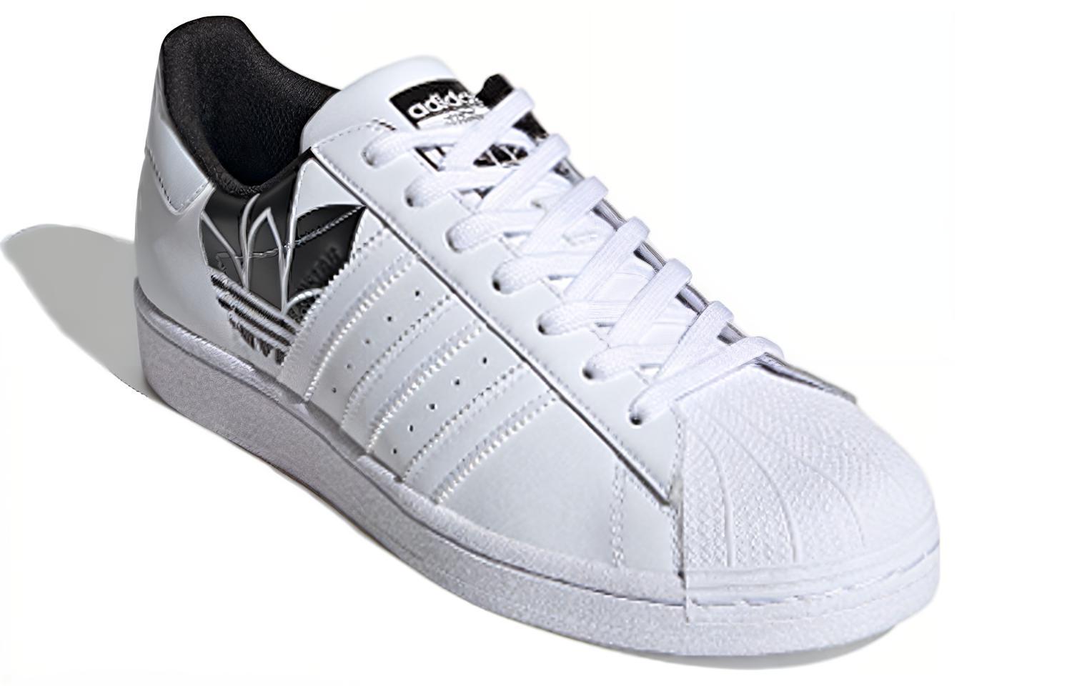 Кеды adidas originals Superstar LOGO (бело-черные) — фото 3
