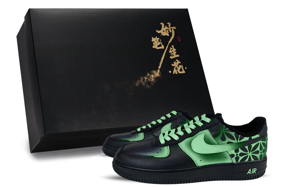 Nike Air Force 1 Wondrous Brush Strokes Bloom, Ten Thousand Layers Of Floral Shadows Low top Skateboard Shoes Unisex