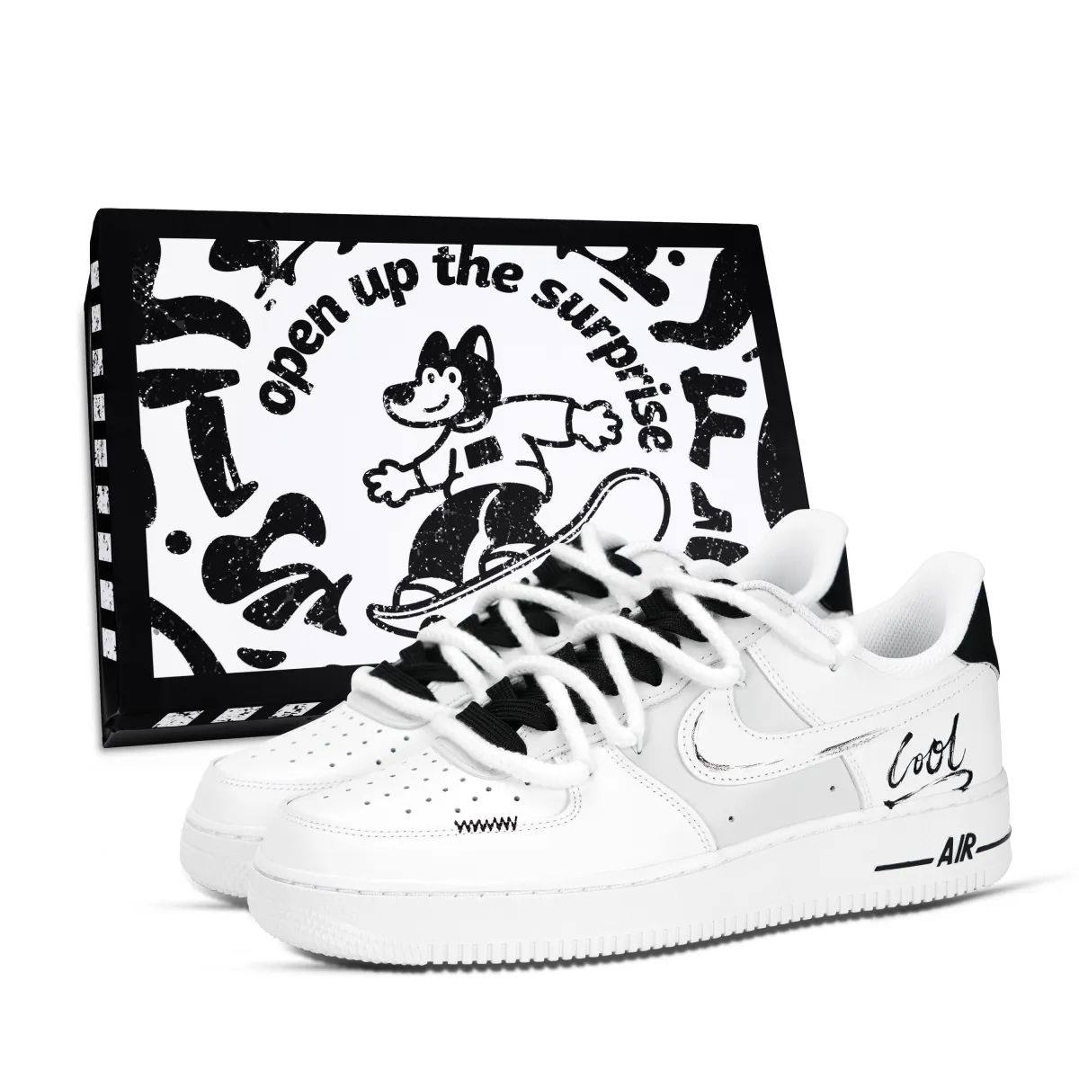 Nike Air Force 1 Skateboard Shoes Unisex Low Top White