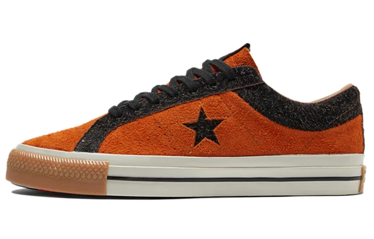 Converse Slip Resistant, Abrasion Resistant, Lightweight Low top Skateboard Shoes Unisex Sunset Orange