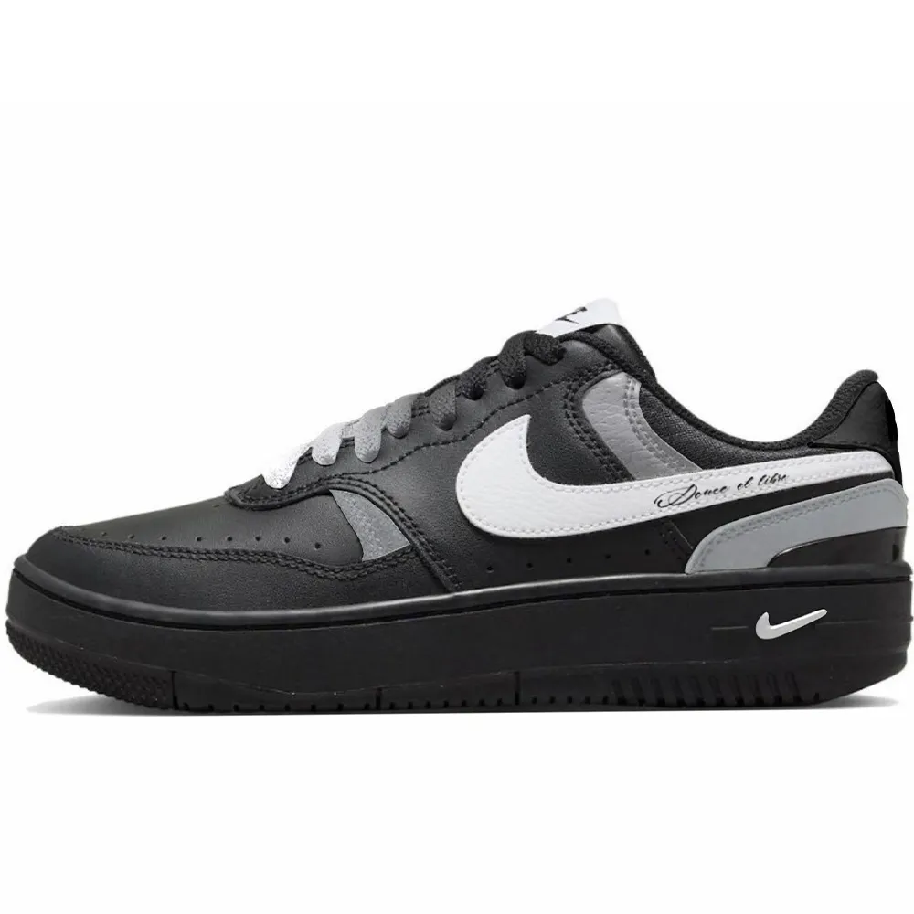 Nike Gamma Force Skateboard Shoes Unisex Low Top Black White Gray