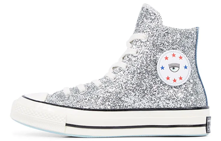 Chuck 70 Chiara x Chuck 70 Wmns Converse High 'Silver Glitter Blue' Women's