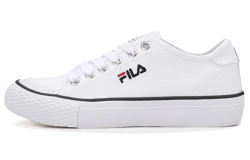 FILA Abrasion Resistant Low top Skateboard Shoes Unisex White