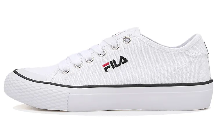 FILA Abrasion Resistant Low top Skateboard Shoes Unisex White