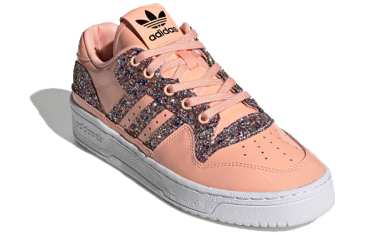 Женские кеды adidas originals Rivalry Low (розовые) — фото 2