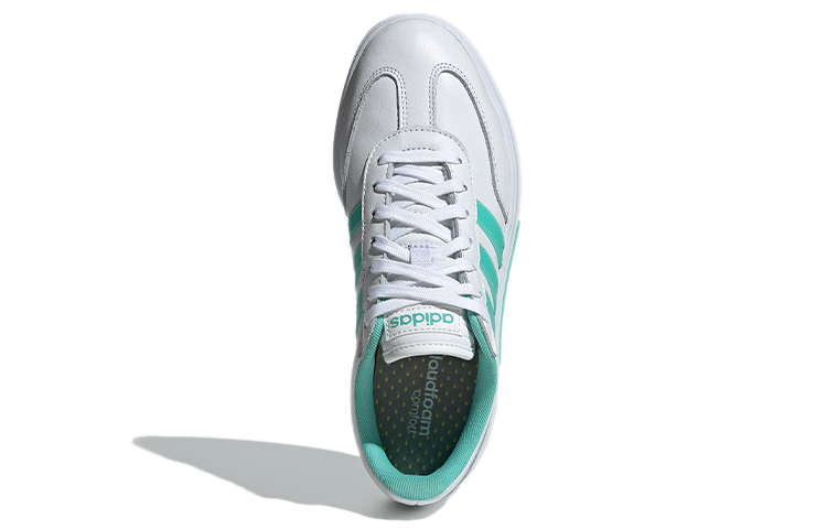 Женские кеды adidas neo Gradas (бело-зеленые) — Белый / зелёный — фото 4