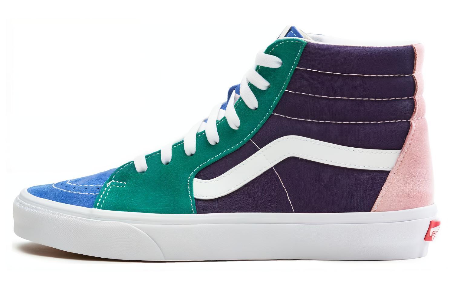 Кеды Vans SK8 (белый / синий / зеленый)