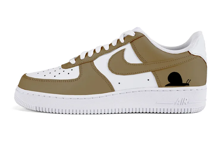 Nike Air Force 1 Air Force 1 Snail Low top Skateboard Shoes Men's Brown