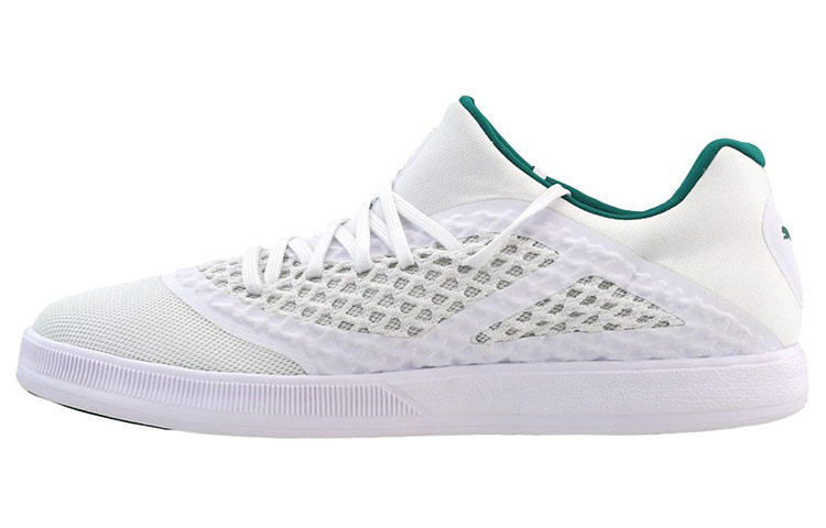 PUMA Skateboard Shoes Men's Low Top White/Green