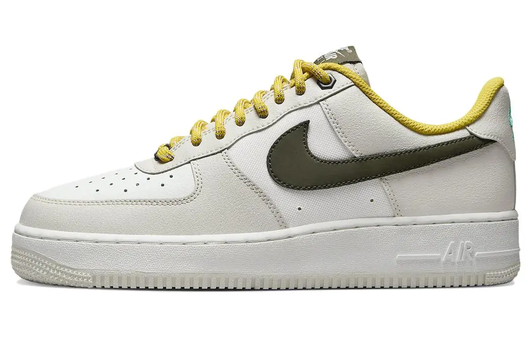 Nike Air Force 1 Low '07 Prm Light Bone Cargo Khaki Vivid Sulfur