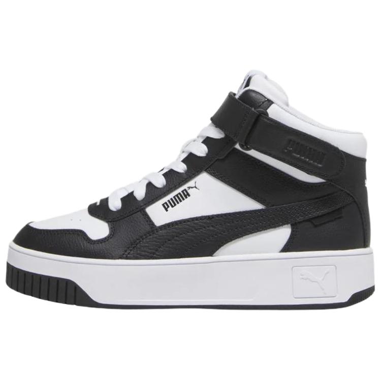 PUMA Carina Street Abrasion Resistant Abrasion Resistant Mid top Skateboard Shoes Women's Black White