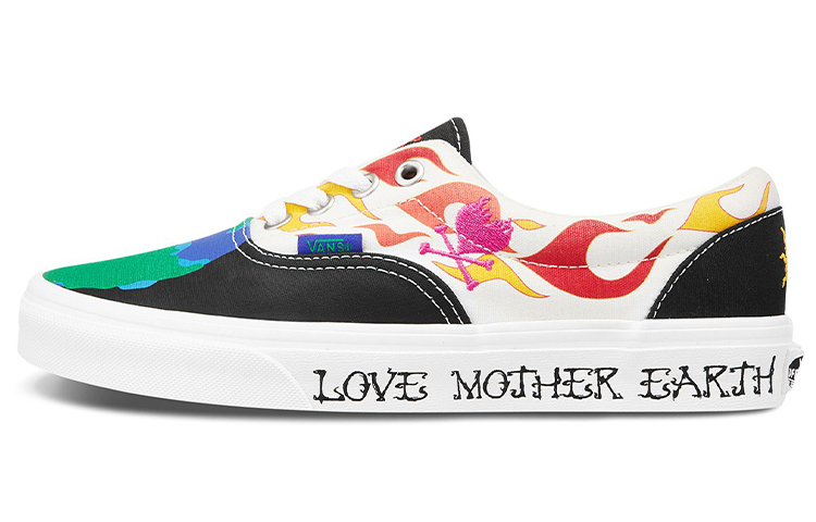 Кеды Vans Vans Era (черно-зелено-синие)