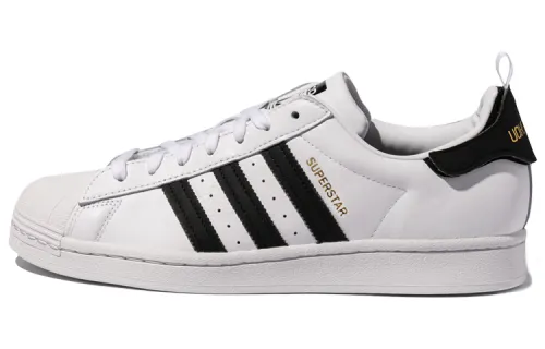 Adidas Originals Superstar Low top Skateboard Shoes Unisex Black White Gold
